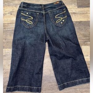 Seven7 Premium Denim Limited Edition Women's Wide Leg Cropped Jeans Size 18